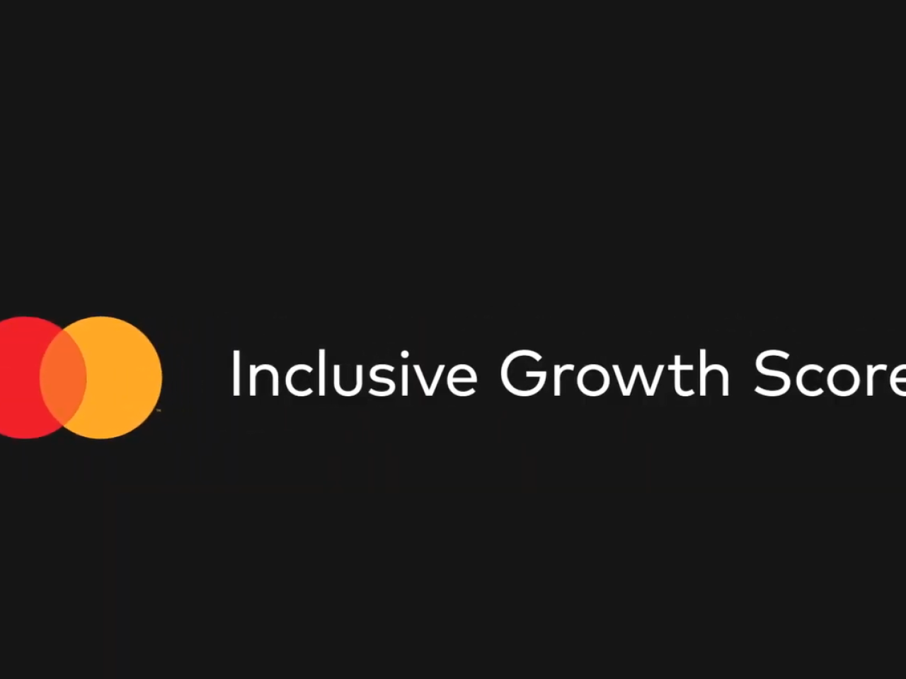 Mastercard logo with "Inclusive Growth Score"