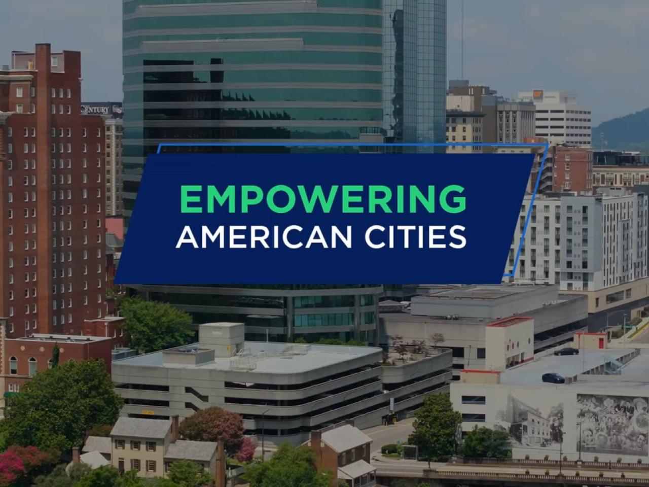 Empowering American Cities, with City background