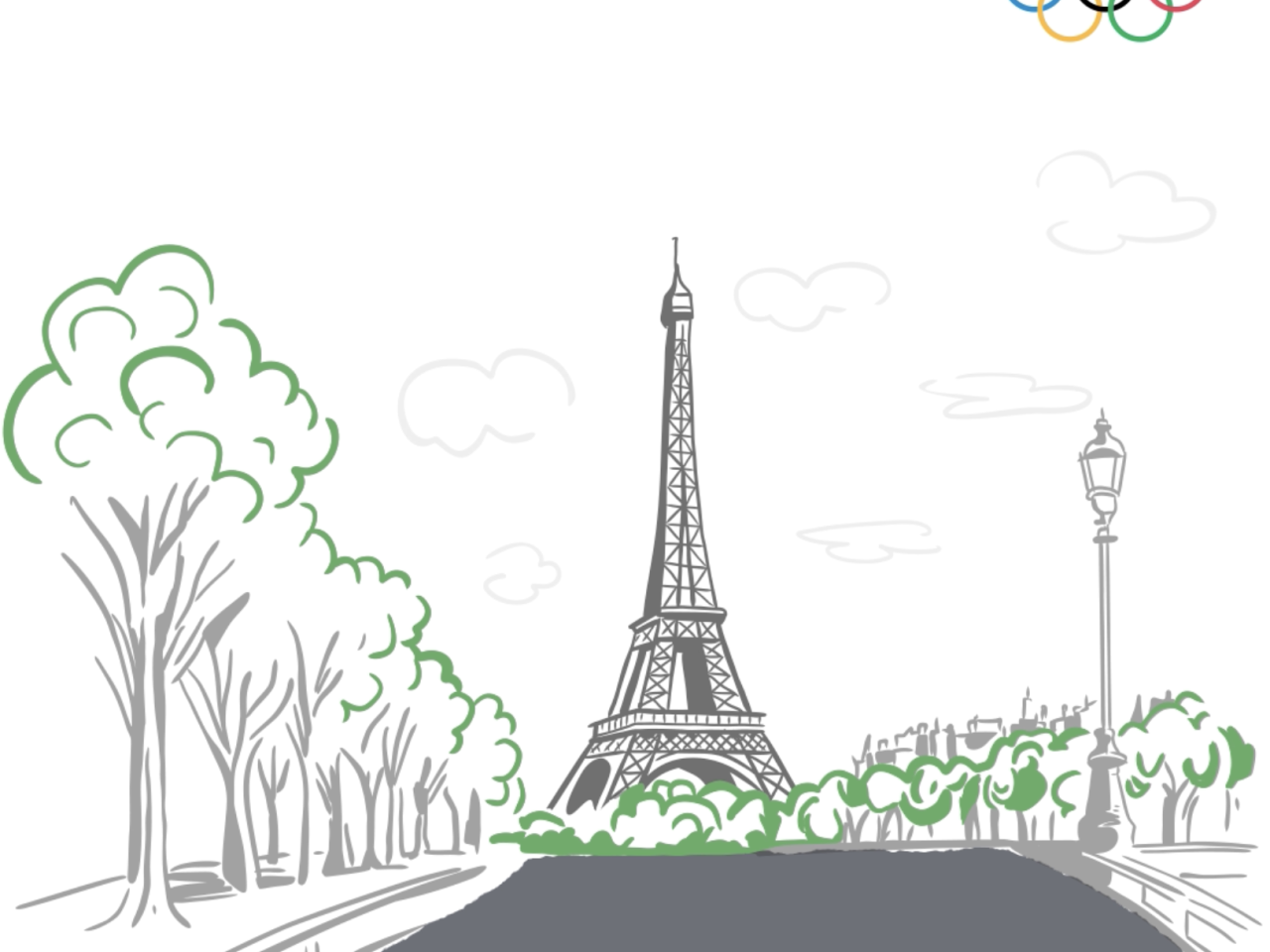 artistic representation of eiffel tower