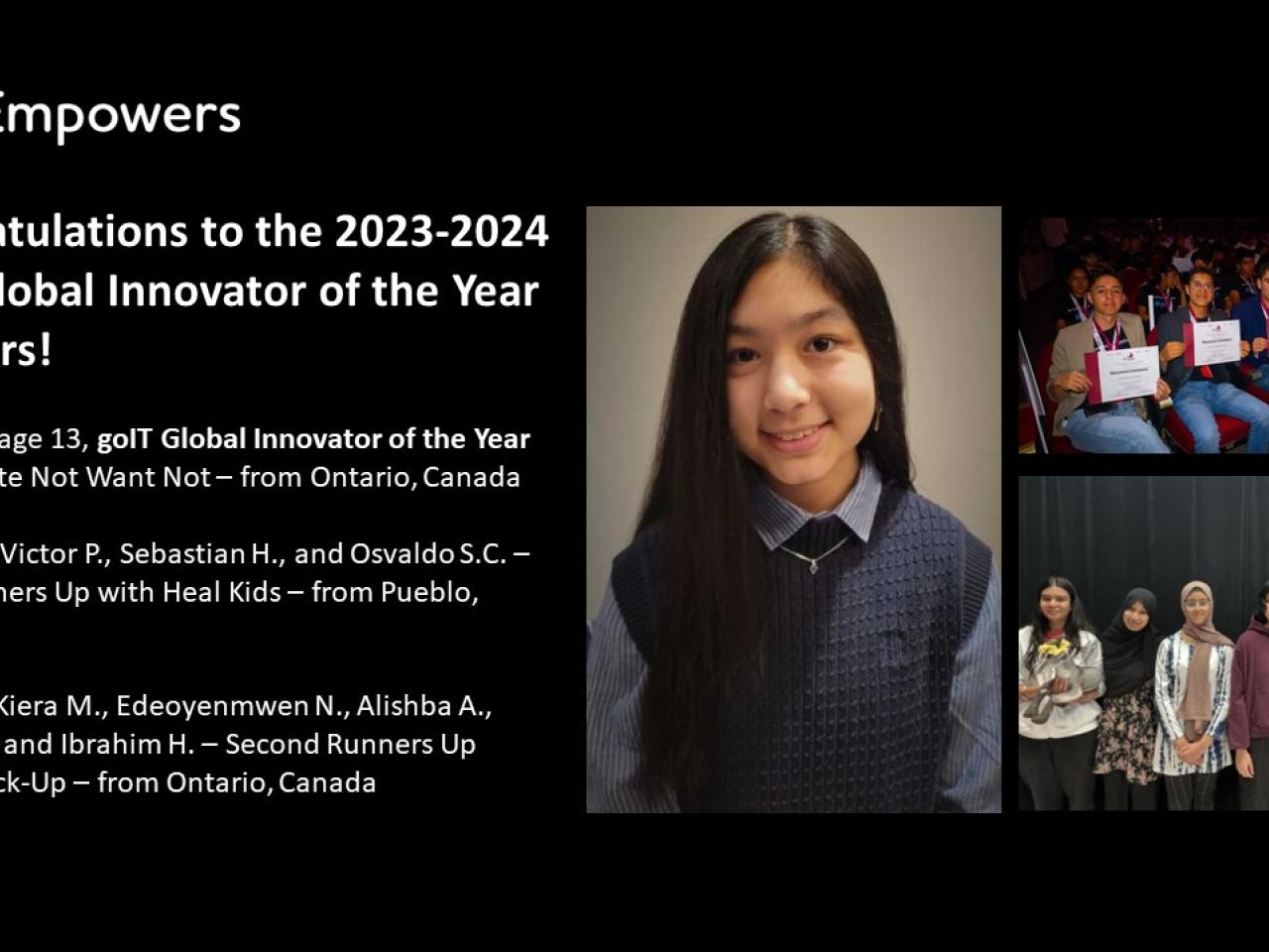 Congratulations to the 2023-2024 goIT Global Innovator of the Year Winners