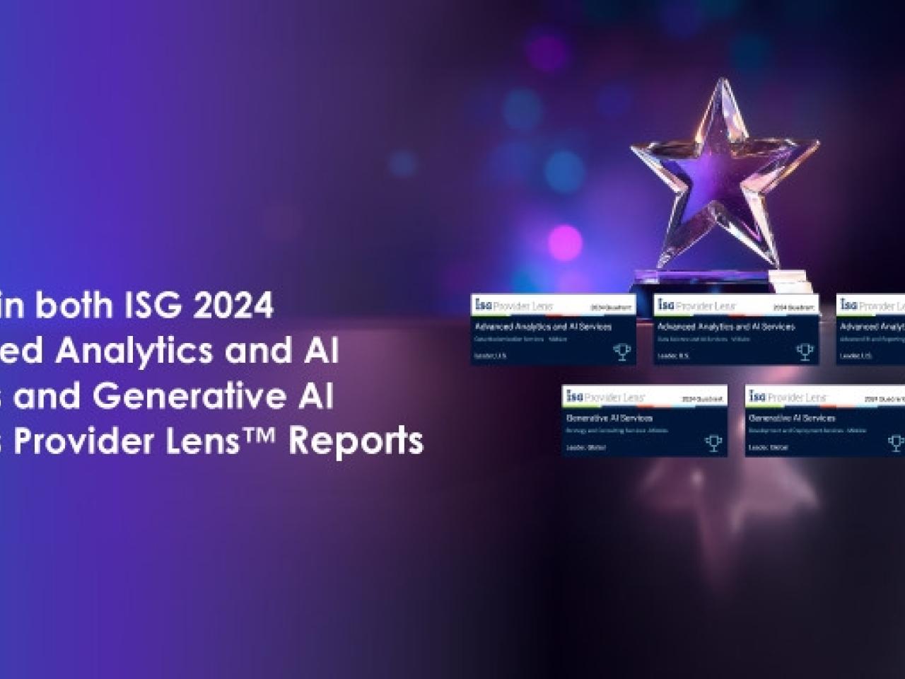 HARMAN: Leader in both ISG 2024 Advanced Analytics and AI Services.