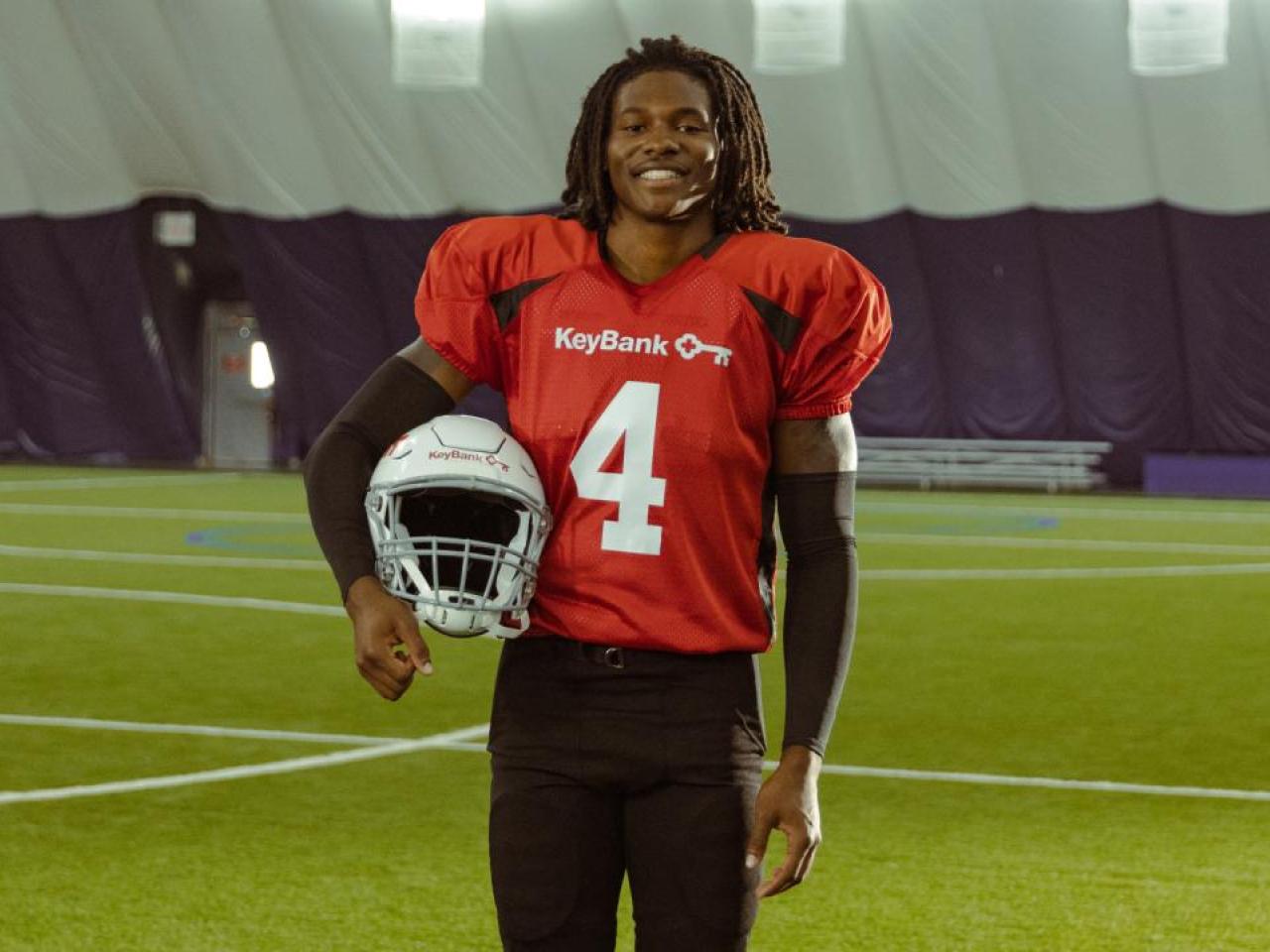 Jeremiah Smith, wide receiver for The Ohio State Buckeyes.