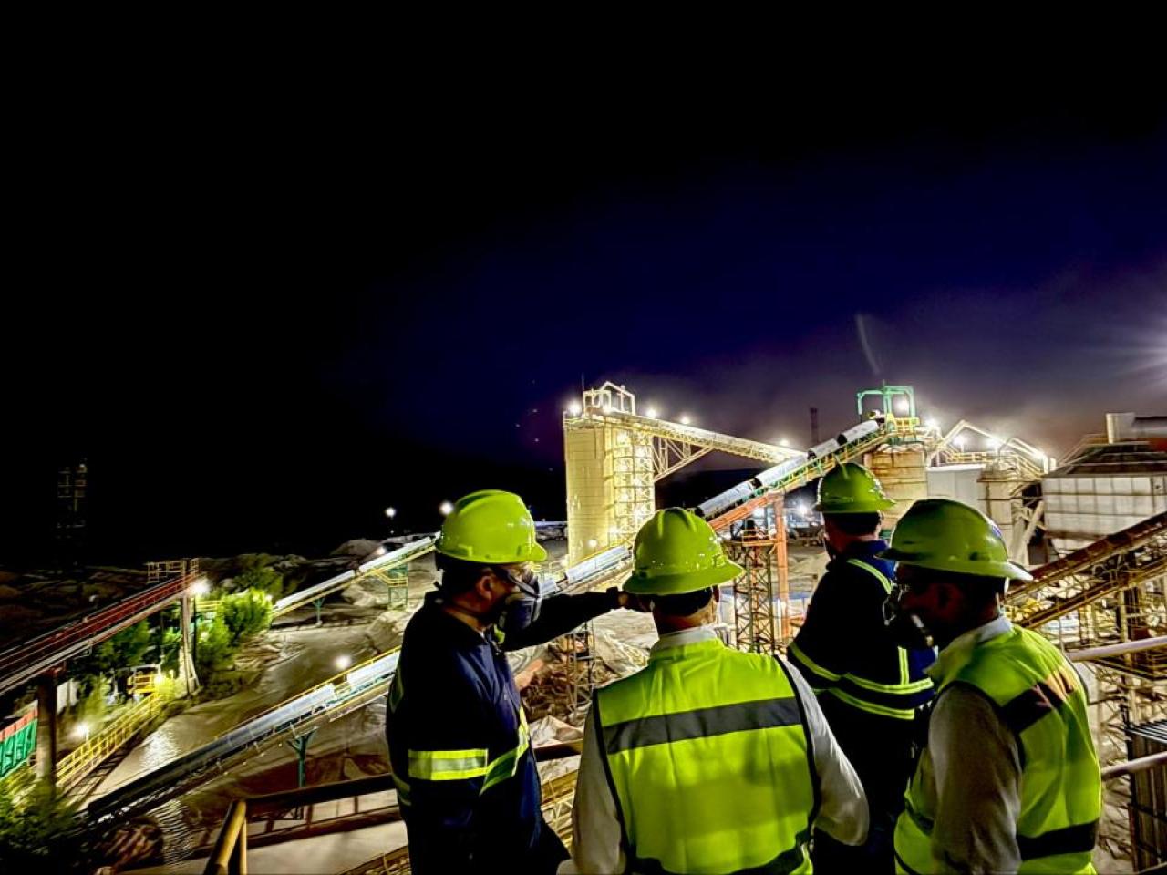 Workers at night