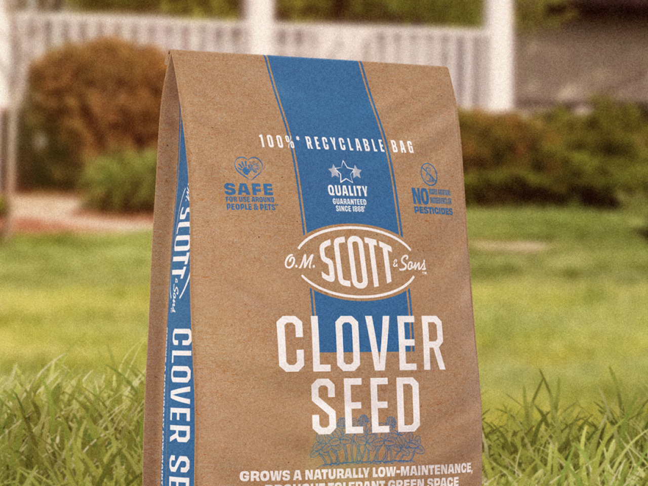 O.M. Scott & Sons recyclable paper bag