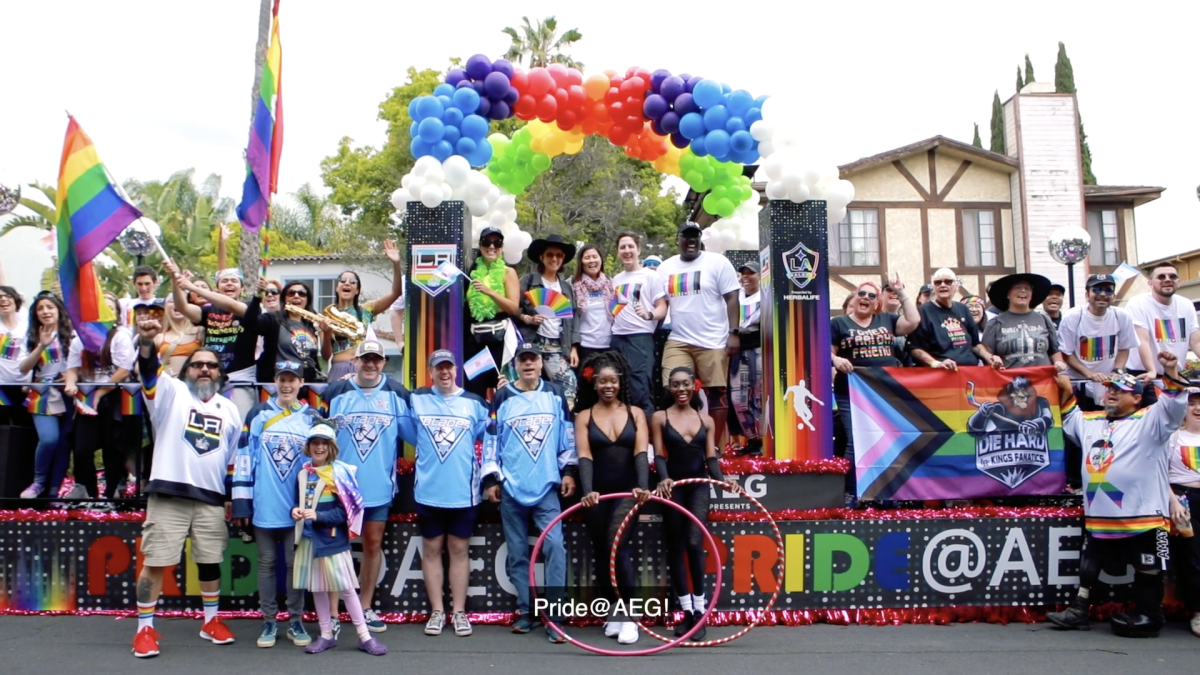 Group of people at the Pride Parade