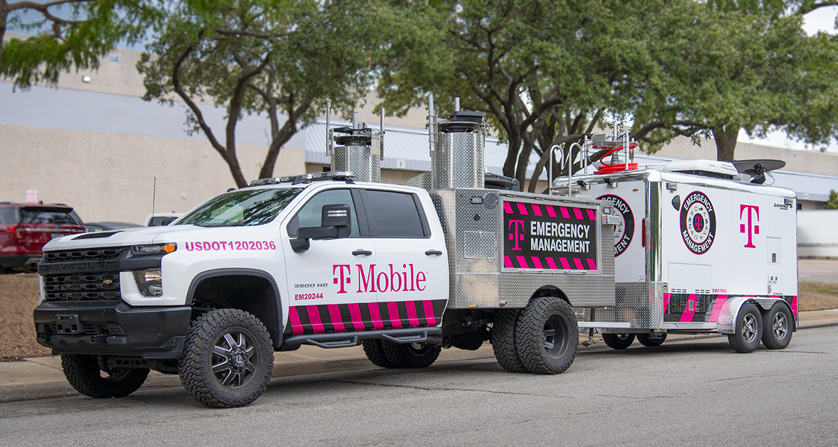 T-Mobile Emergency management vehicle and trailer