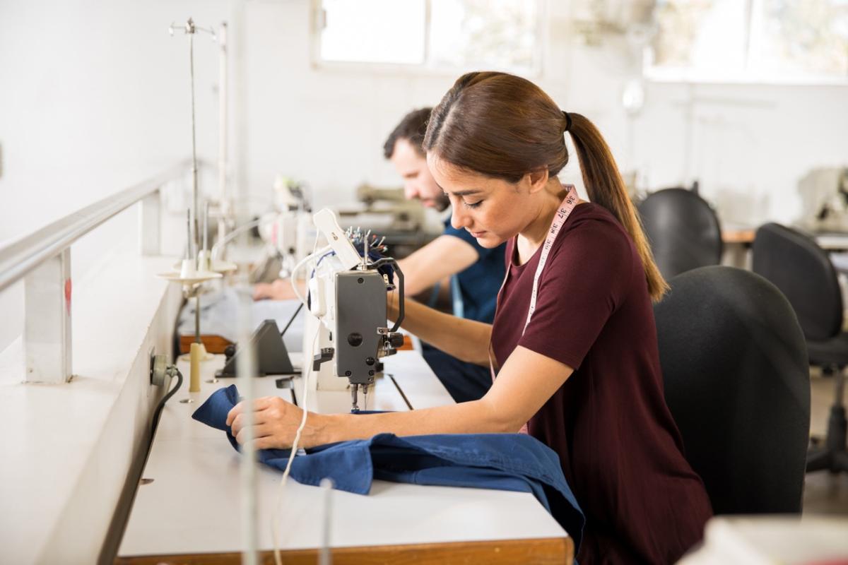 Female garment worker