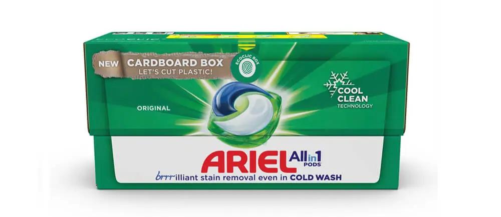 A box of Ariel detergent