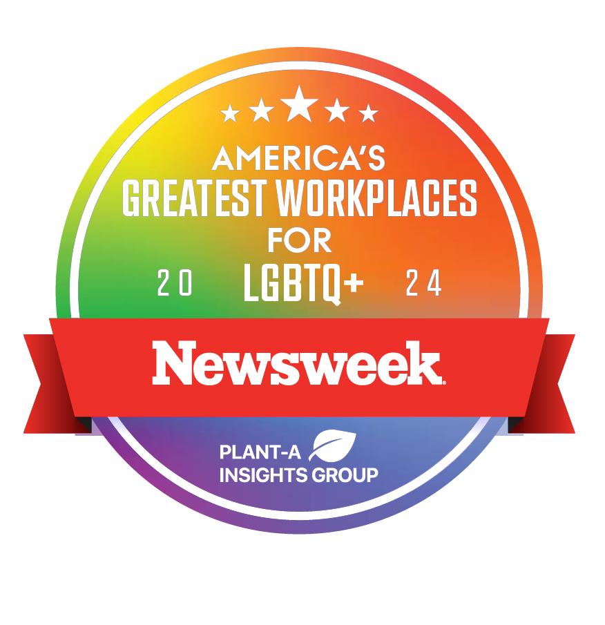 America's Greatest Workplaces for LGBTQ+ award logo