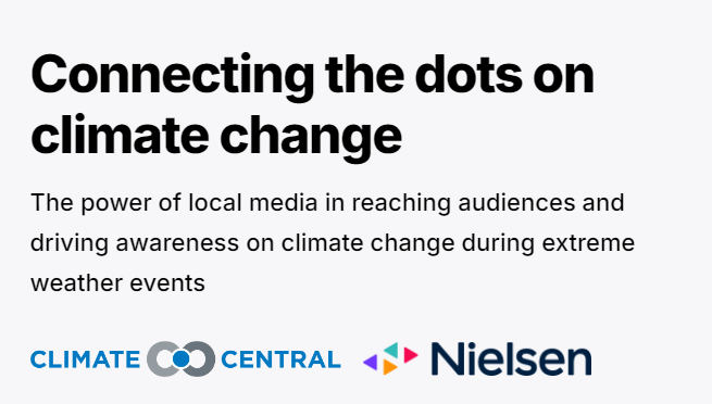 Connecting the dots on climate change. 