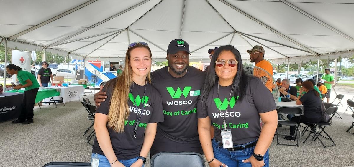 Wesco volunteers on their annual day of caring.