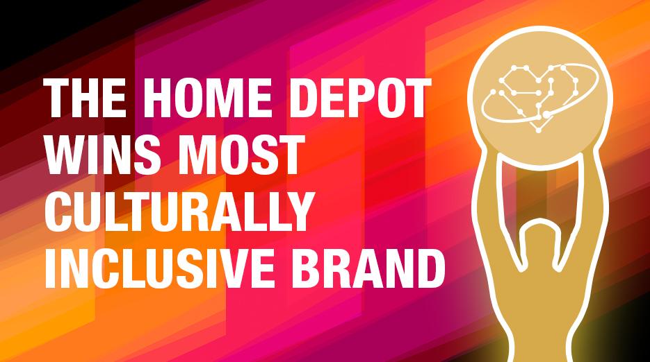 The Home Depot wins most culturally inclusive brand.