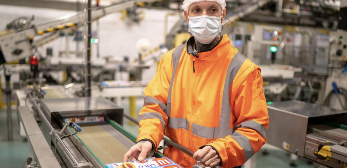 A person wearing safety uniform 