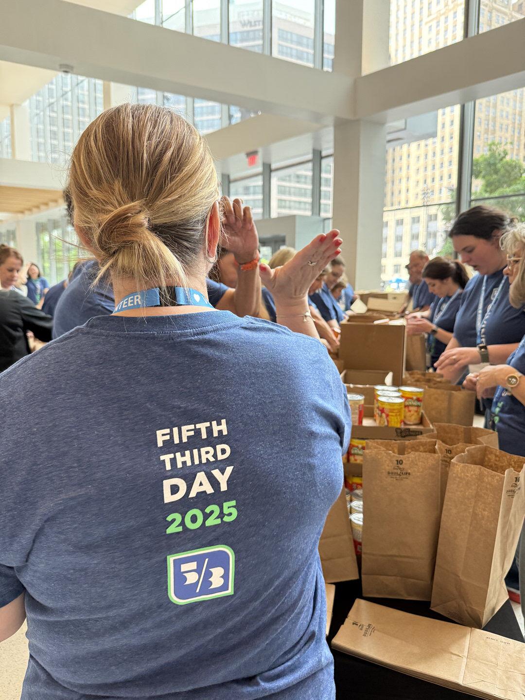 Back of a shirt that reads "Fifth Third Day 2025"