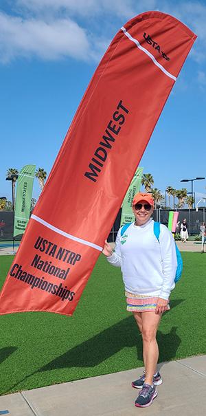 Andi Garten at a national champions tournament.