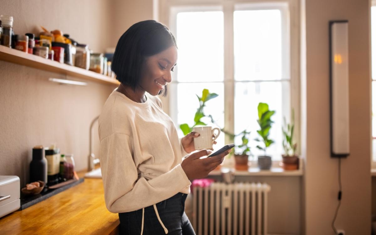 Woman on her phone