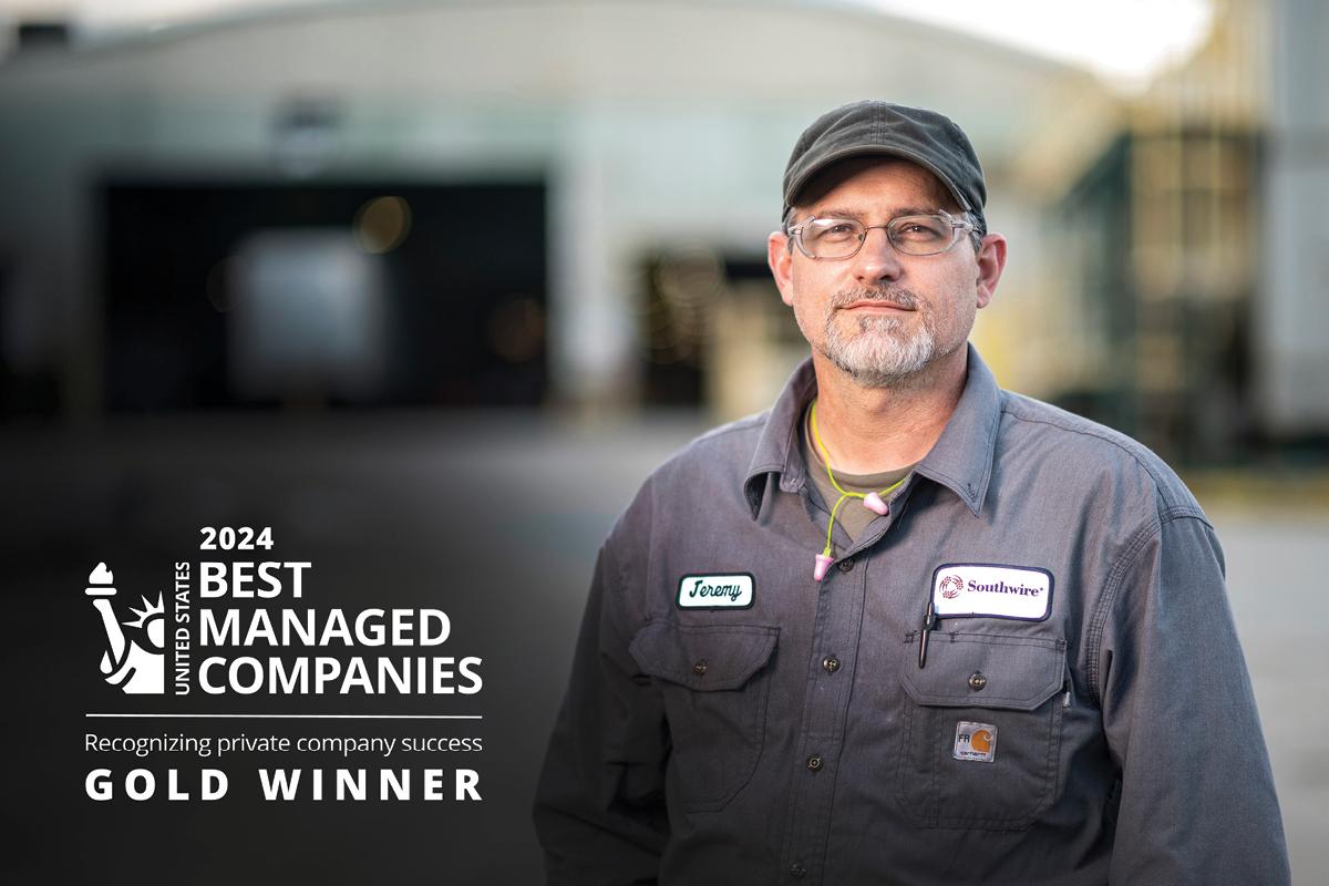 Southwire is proud to announce it has been selected as a 2024 US Best Managed Company for the fifth year in a row.