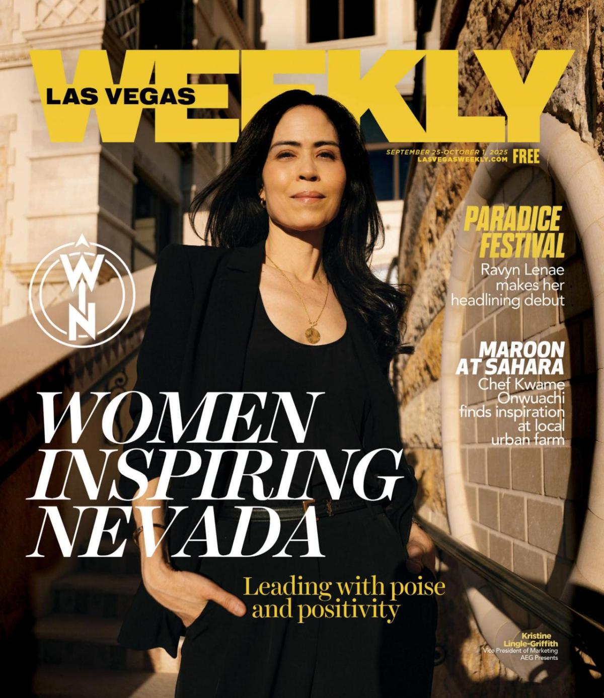 AEG Presents’ Kris Lingle-Griffith Named to Women Inspiring Nevada 2025 List.