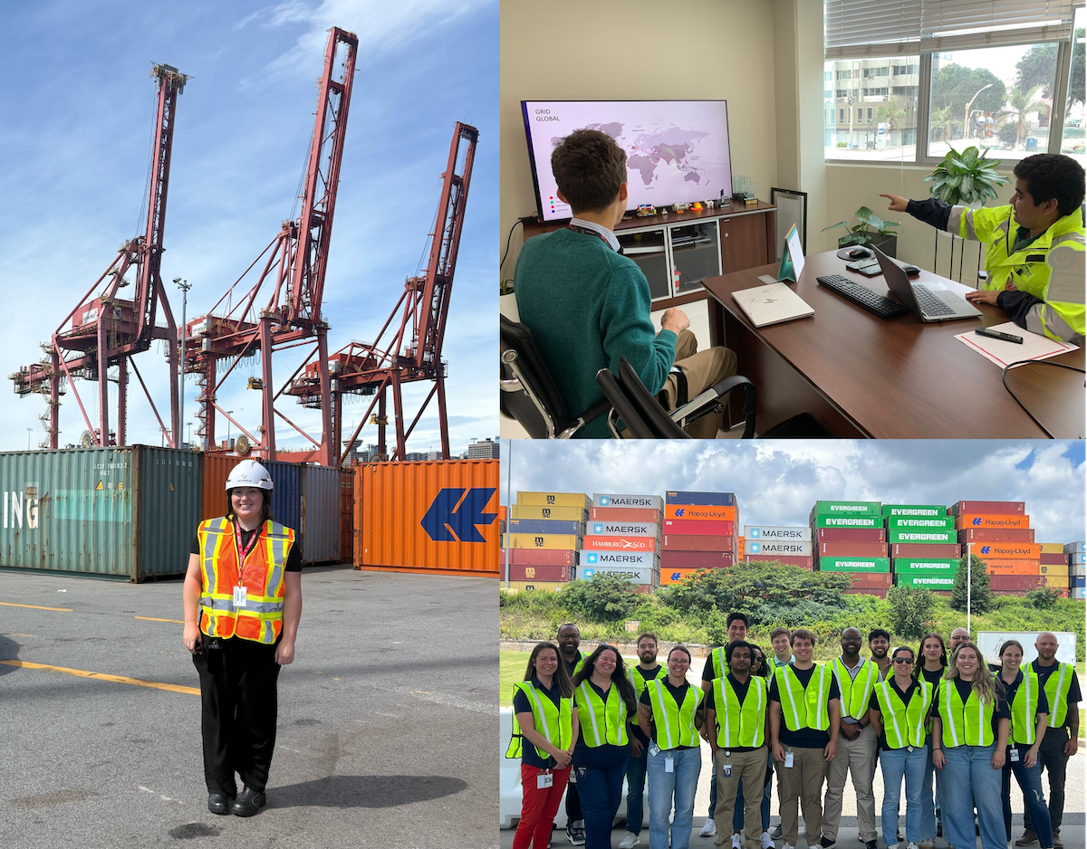 collage of images of interns