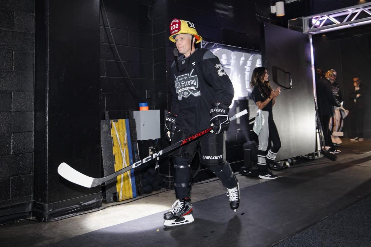 Jason Northgrave of the El Segundo Fire Department participated in the benefit hockey game.