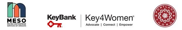 MESO, KeyBank, Key4Women, and PORTLAND THORNS FC logos