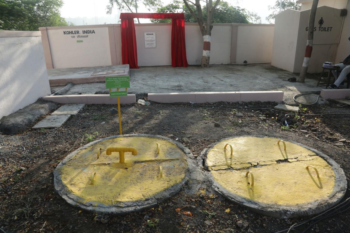 Water tanks in the ground