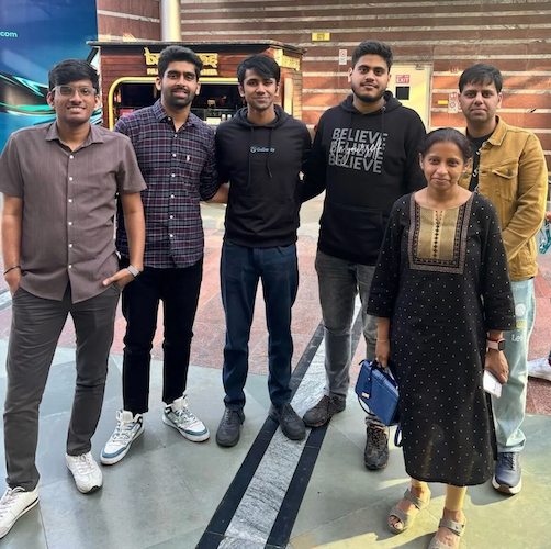 Rahul with his family.