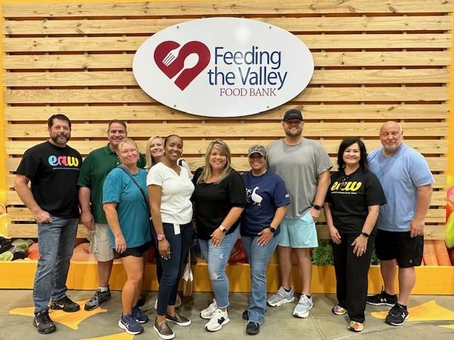 Aflac volunteers at Feeding the Valley Food Bank.