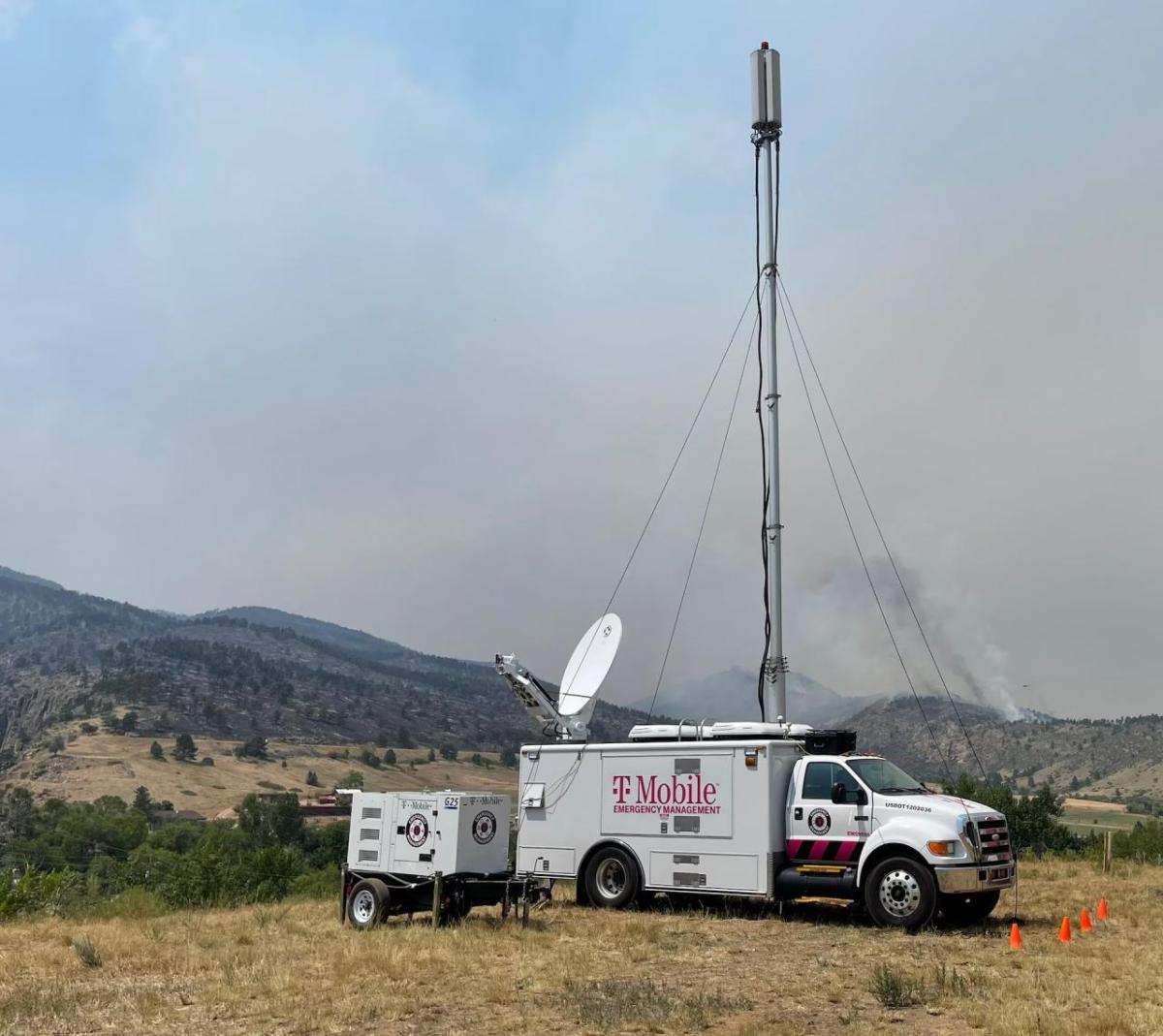 A T-mobile network vehicle