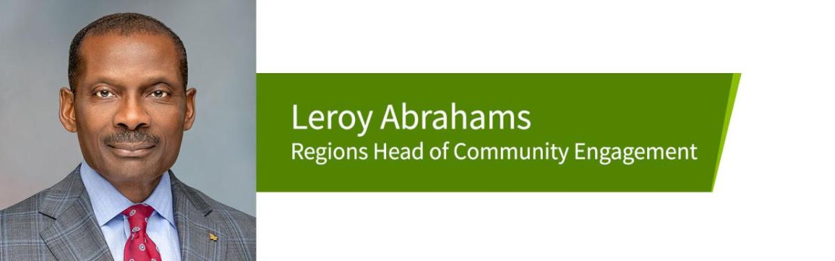 Leroy Abrahams, Regions Head of Community Engagement headshot