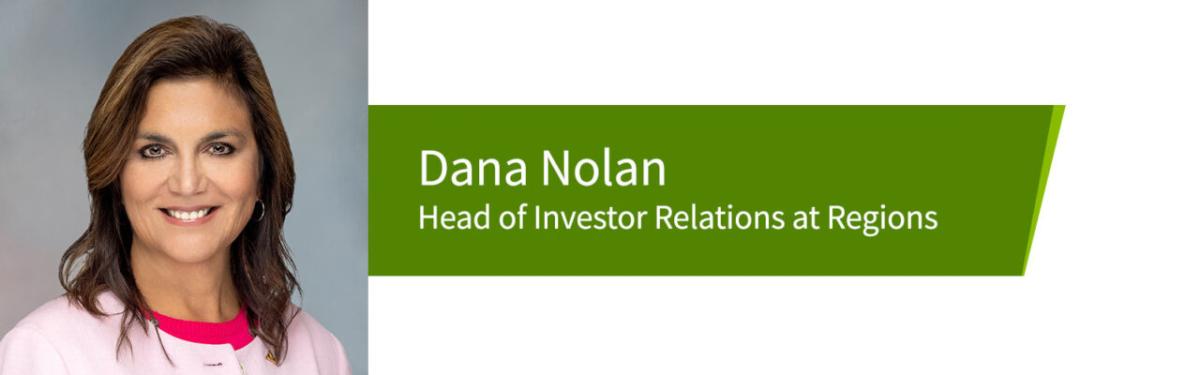 Dana Nolan, Head of Investor Relations at Regions headshot