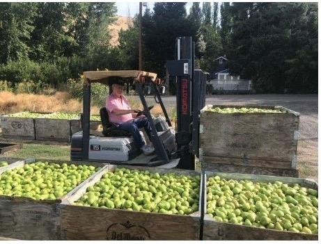 Gerry Busey, Del Monte Foods pear grower for more than 78 years.