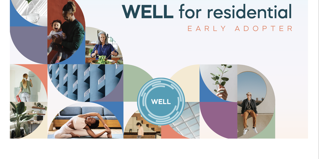 collage of images with the text "WELL for residential early adopter" 