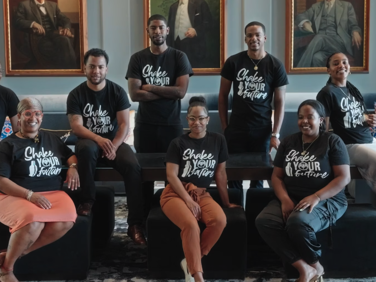 Students in Shake Your Future T-shirts