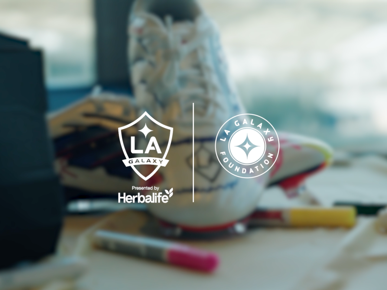 LA Galaxy, LA Galaxy Foundation + Herbalife logos