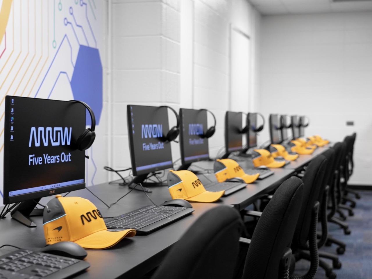 computers in a computer lab