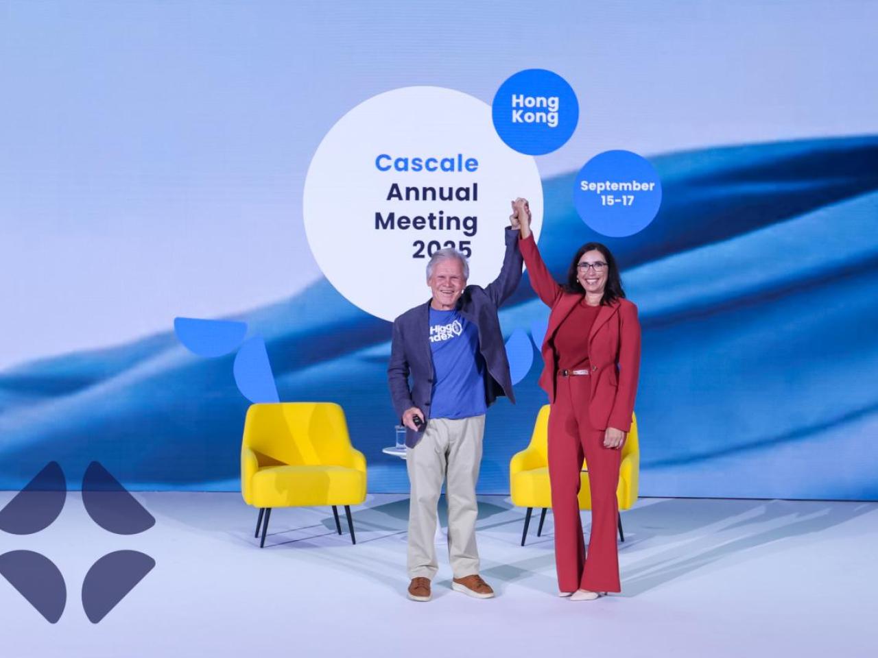 Rick Ridgeway and Scarlett Tapp announce acquisition at Cascale Annual Meeting 2025