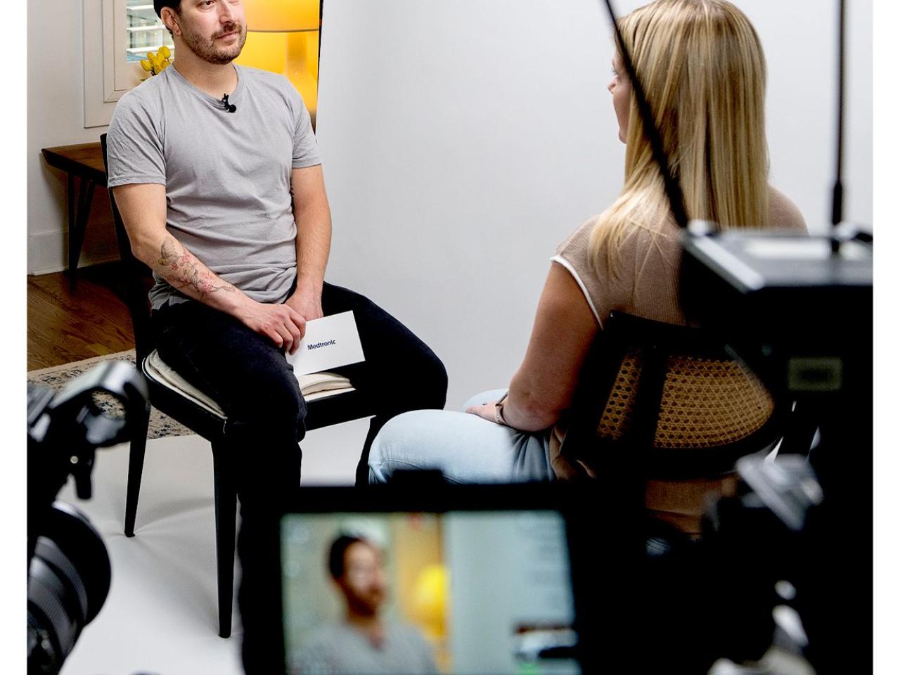 Alex Open Book video filming