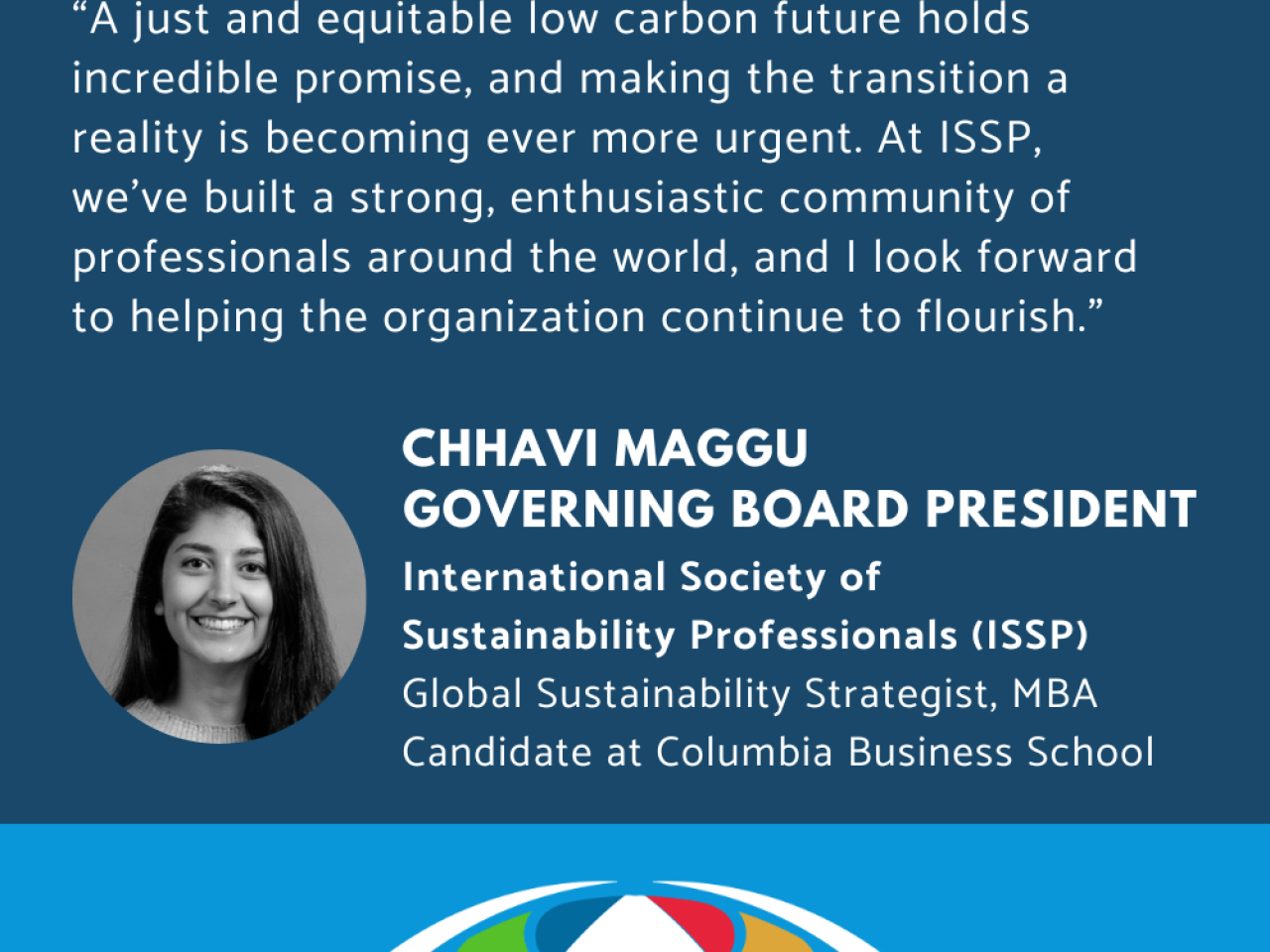 Quote from Chhavi Maggu, ISSP 