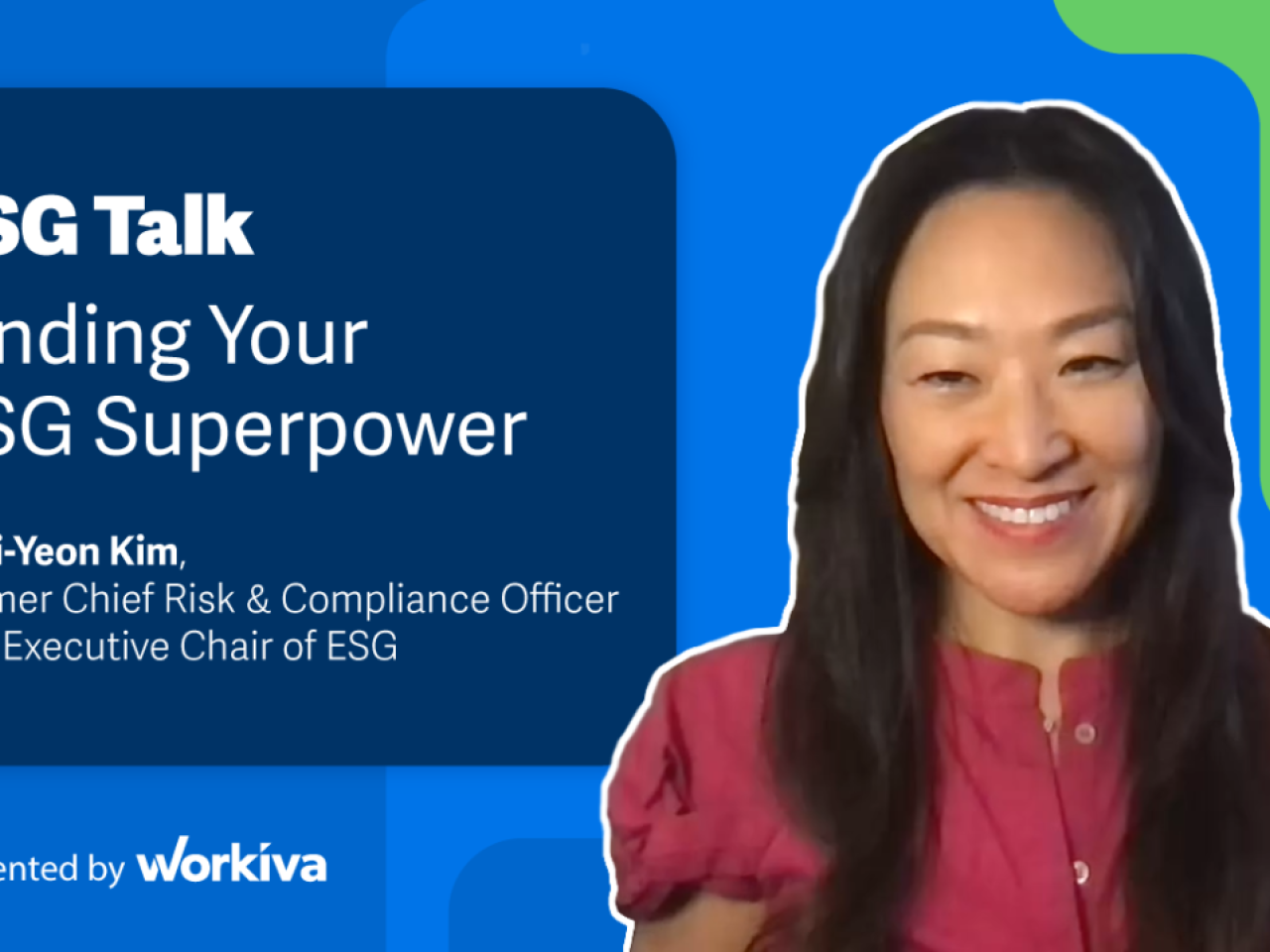 ESG Talk: Finding your ESG Superpower. Photo of Si-Yeon Kim.