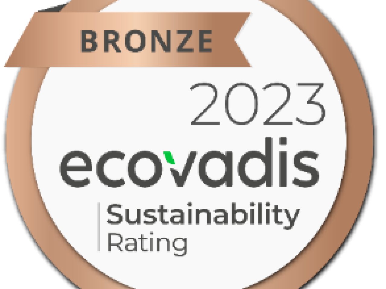 Bronze 2023 ecovadis sustainability rating logo