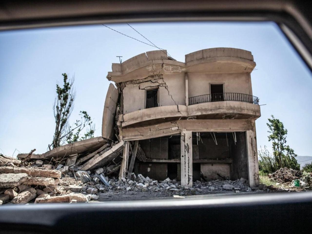 A bombed building in the Baalbek-Hermel area of Lebanon, 15 May 2025. © Elisa Bernal Arellano for Action Against Hunger 