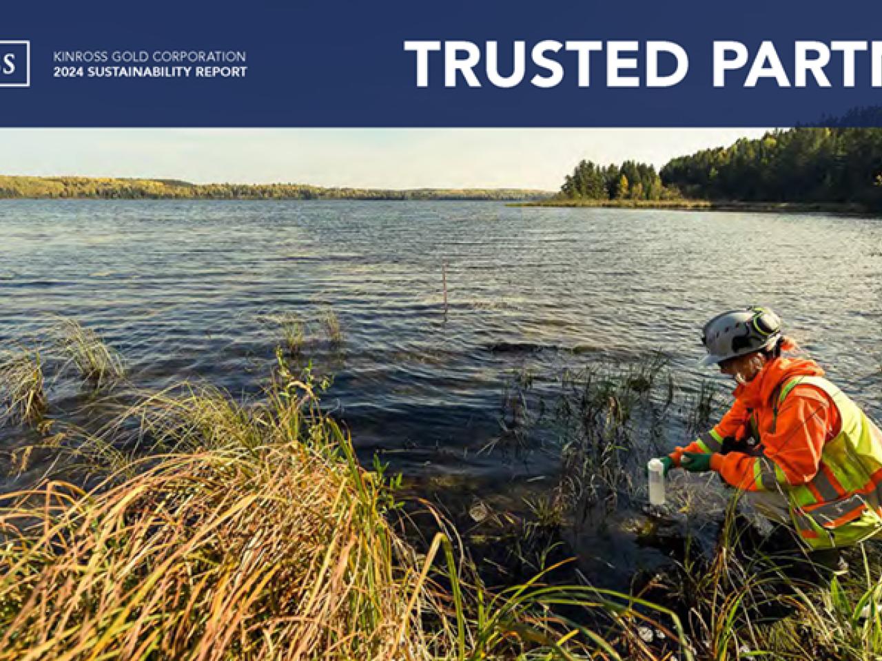 Person doing field test in a pond