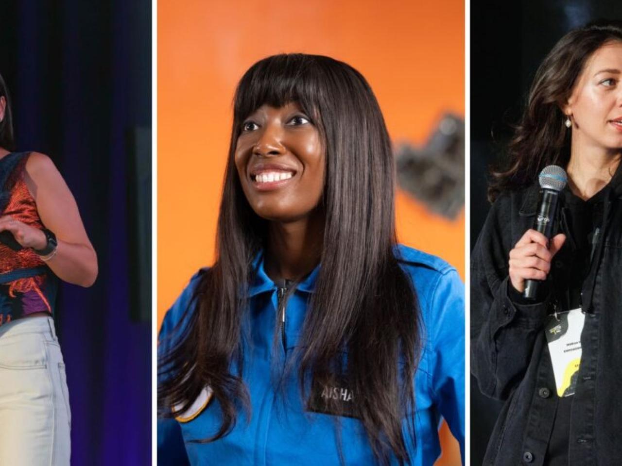 collage of three women in STEM