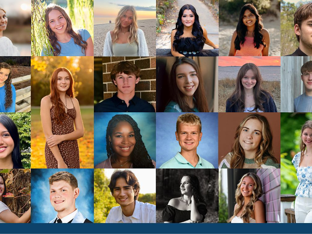collage of scholarship recipients