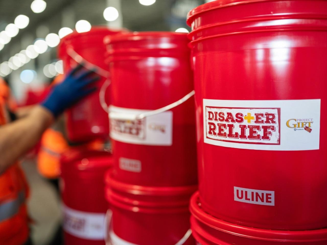 Disaster relief buckets from Southwire