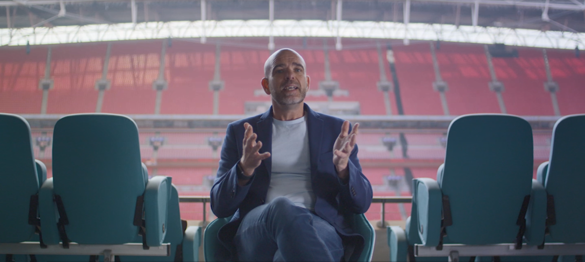 Matt Stag in an empty stadium