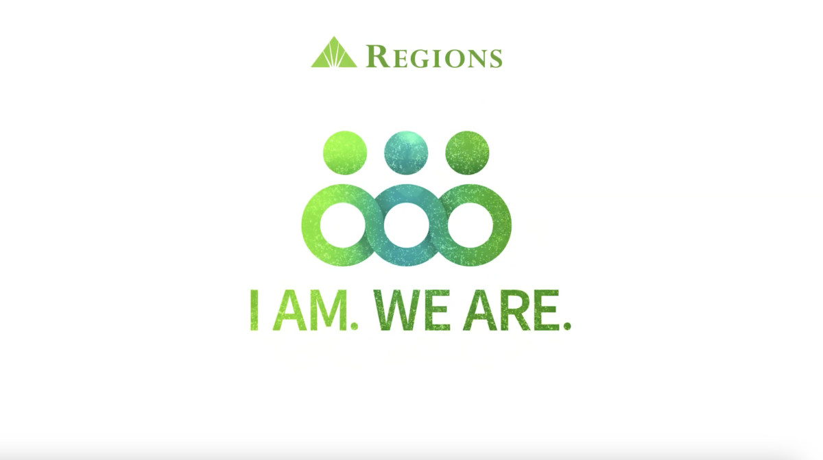 Regions and I AM. WE ARE. logos