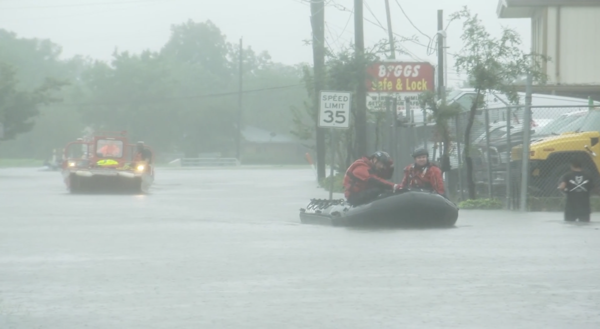 flooded area