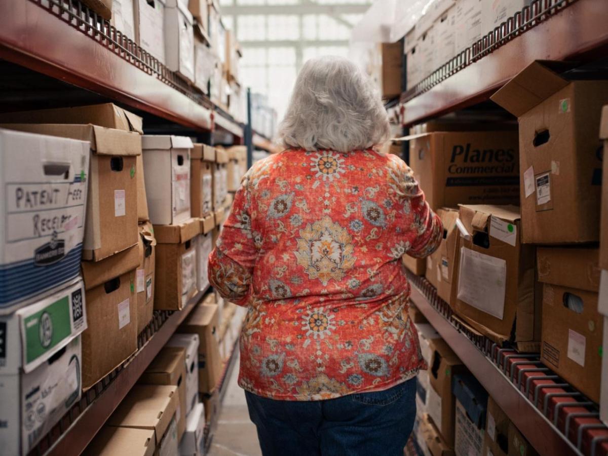 Lori in the archives